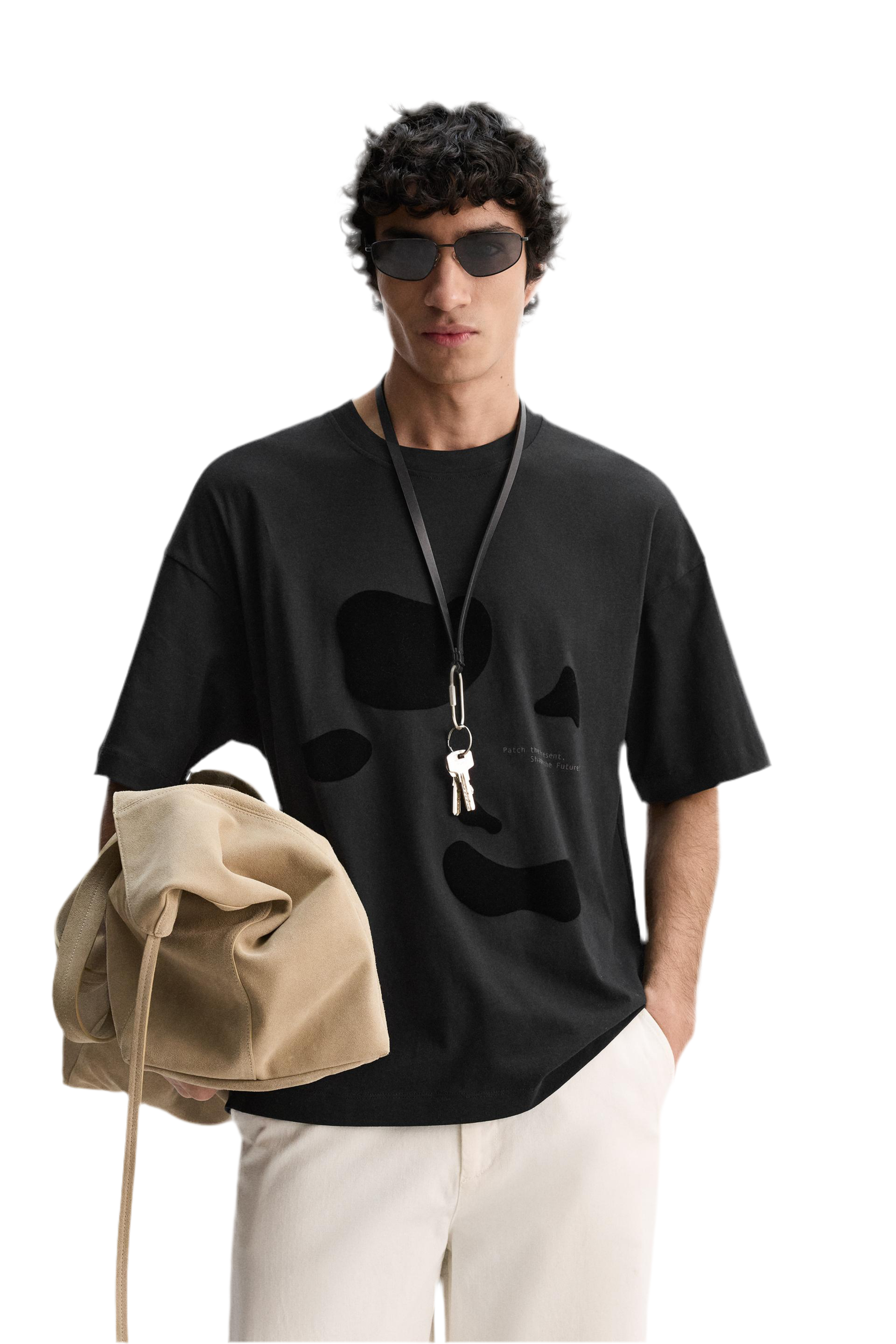 Textured Print T-Shirt Pegasus