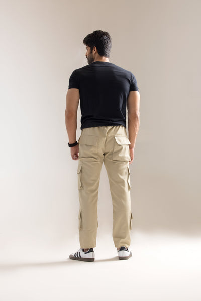 Multiple Pockets Cargo- Beige Pegasus