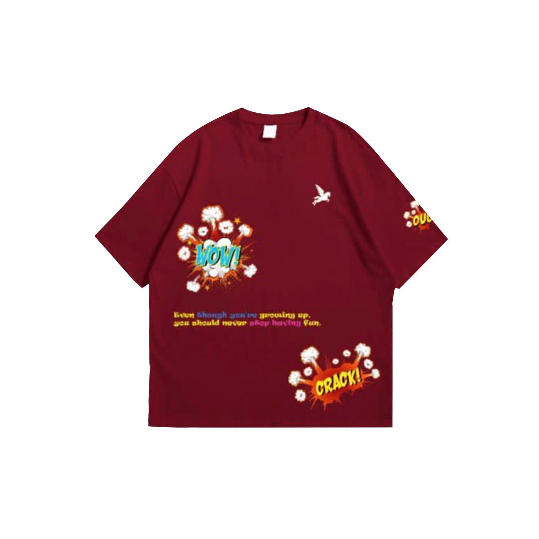 WOW T-SHIRT- RED Pegasus