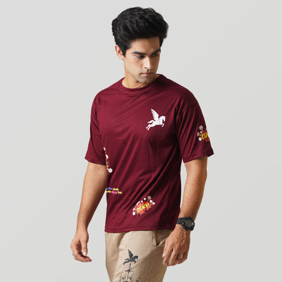 WOW T-SHIRT- RED Pegasus