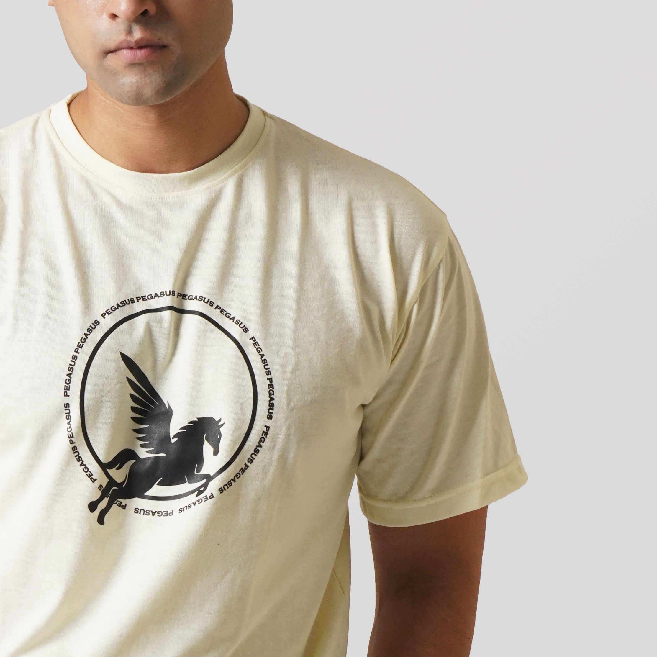 DANGEROUS ANIME T-SHIRT- BEIGE
