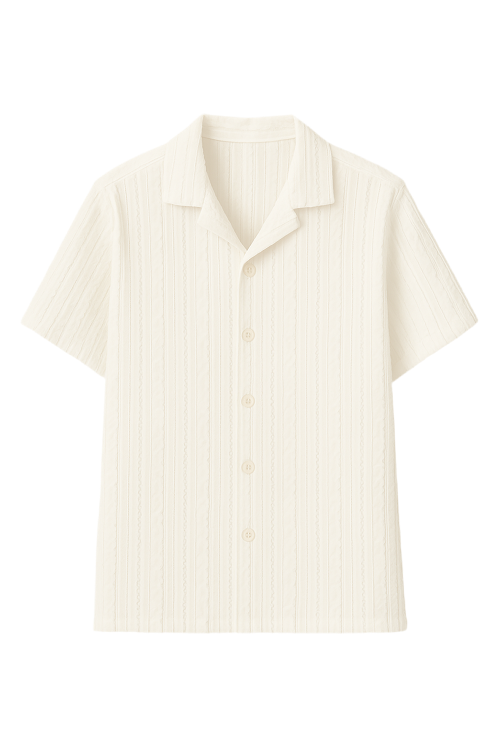 Textured Shirt- White Pegasus