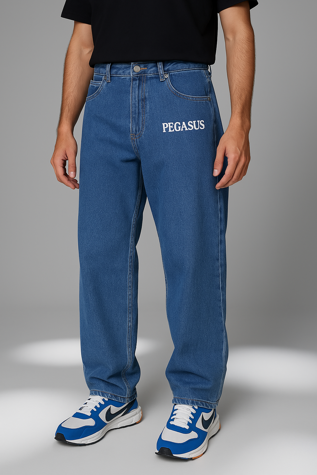 BLUE BAGGY JEANS