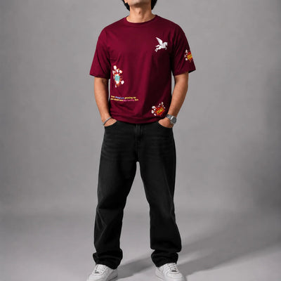 WOW T-SHIRT- RED Project Pegasus