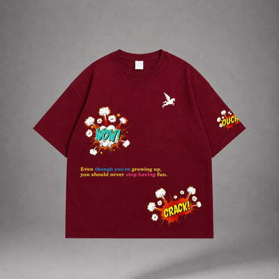 WOW T-SHIRT- RED Project Pegasus