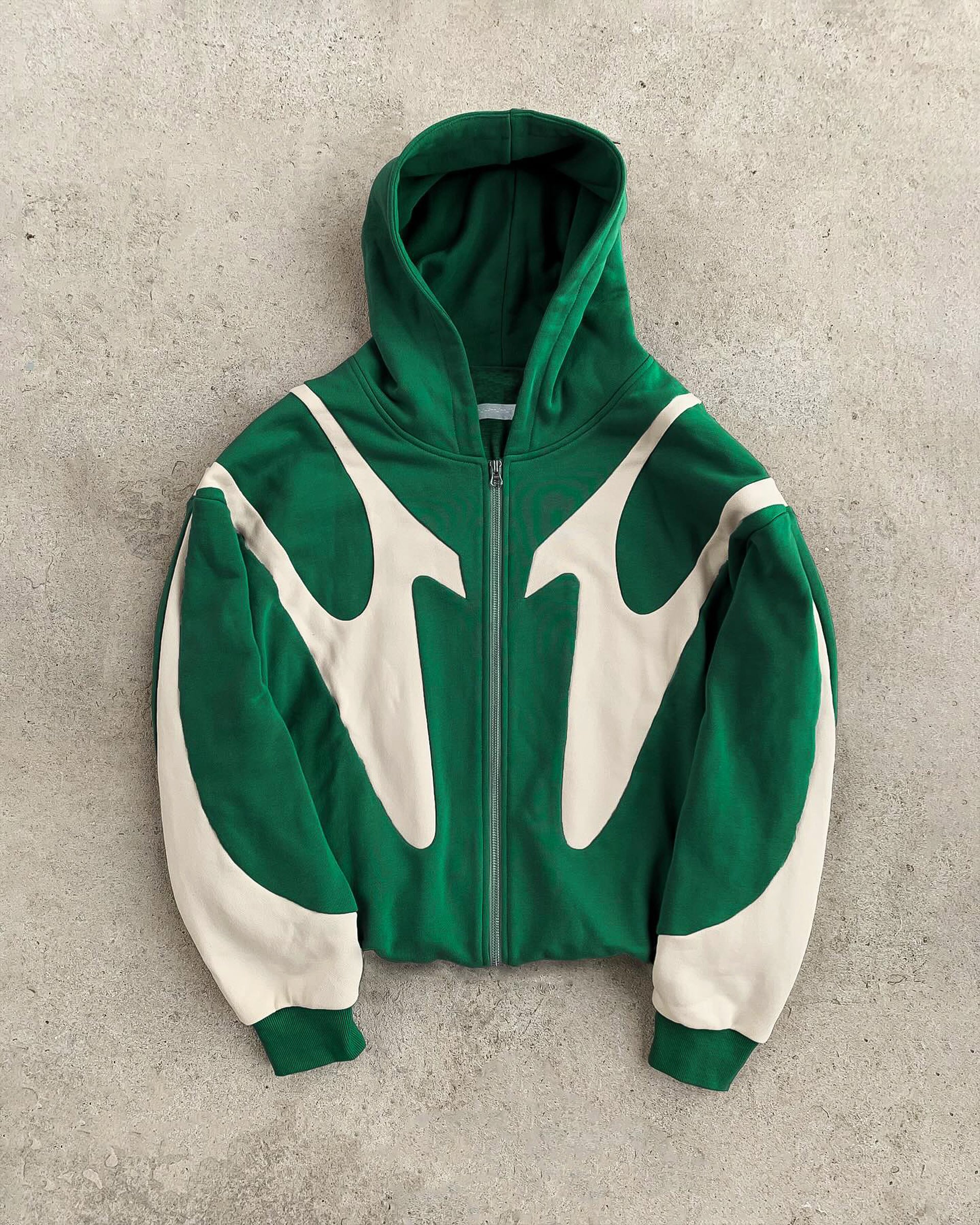 Fuse Hoodie - Green/Cream Pegasus