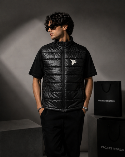 Black Gilet Jacket Project Pegasus