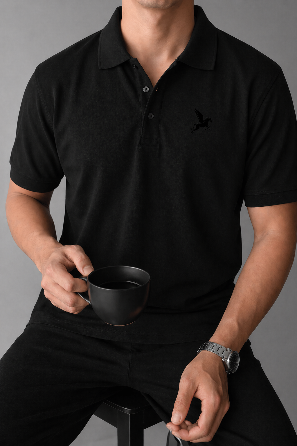 The Signature Polo - Black Project Pegasus