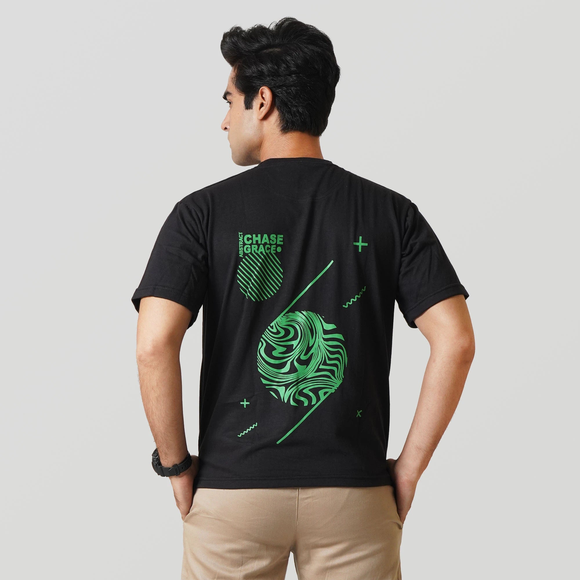 CHASE GRACE T-SHIRT- BLACK/GREEN Project Pegasus