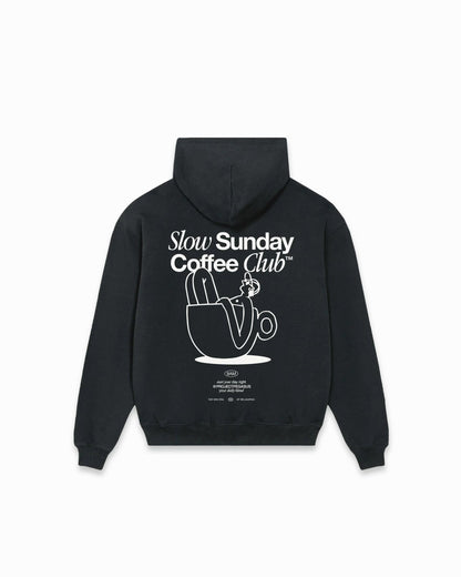 Coffee Club Cropped- Pullover Hoodie