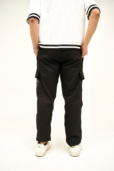 EMBROIDERED CARGO- BLACK Pegasus