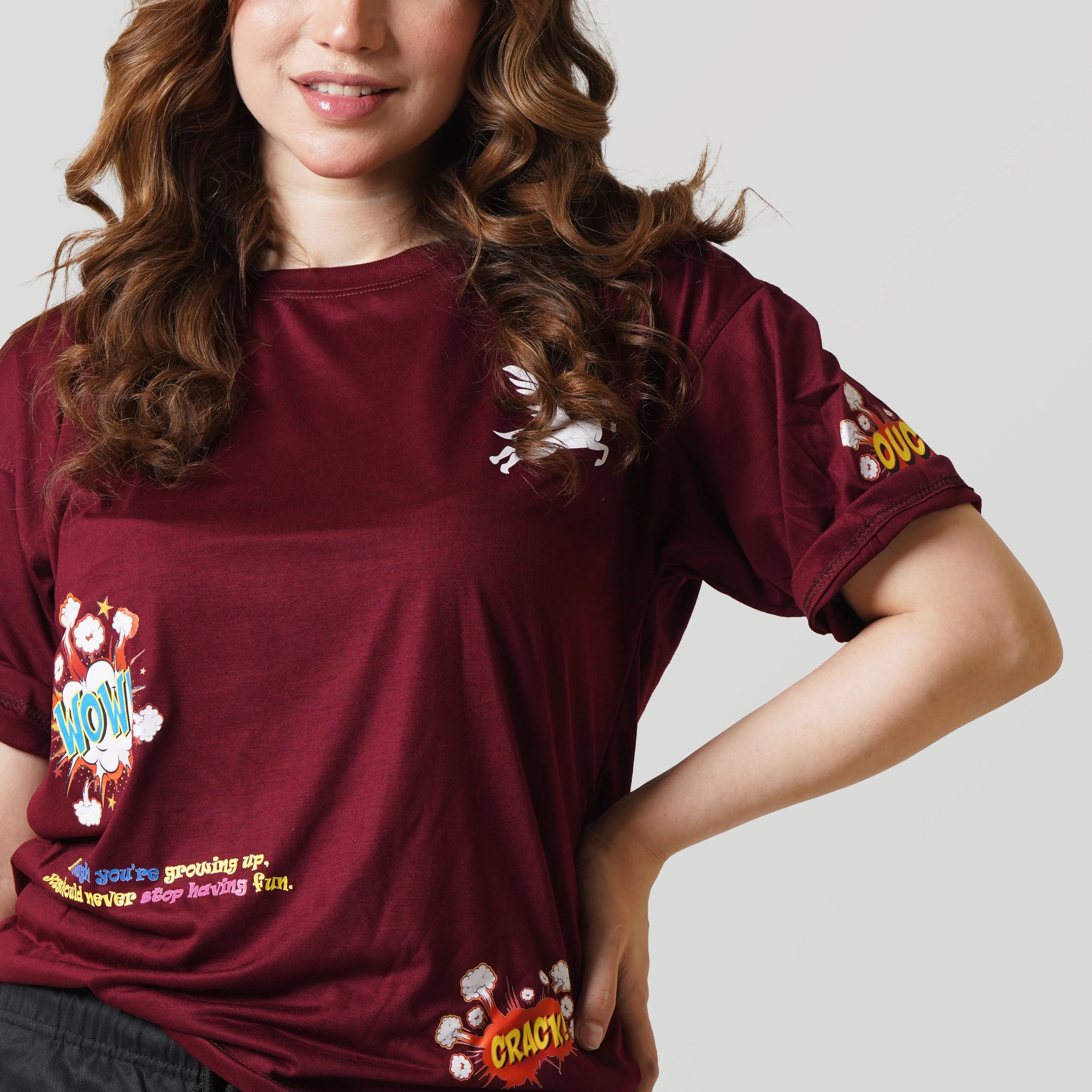 WOW T-SHIRT- RED Project Pegasus