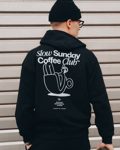Coffee Club Cropped- Pullover Hoodie Pegasus