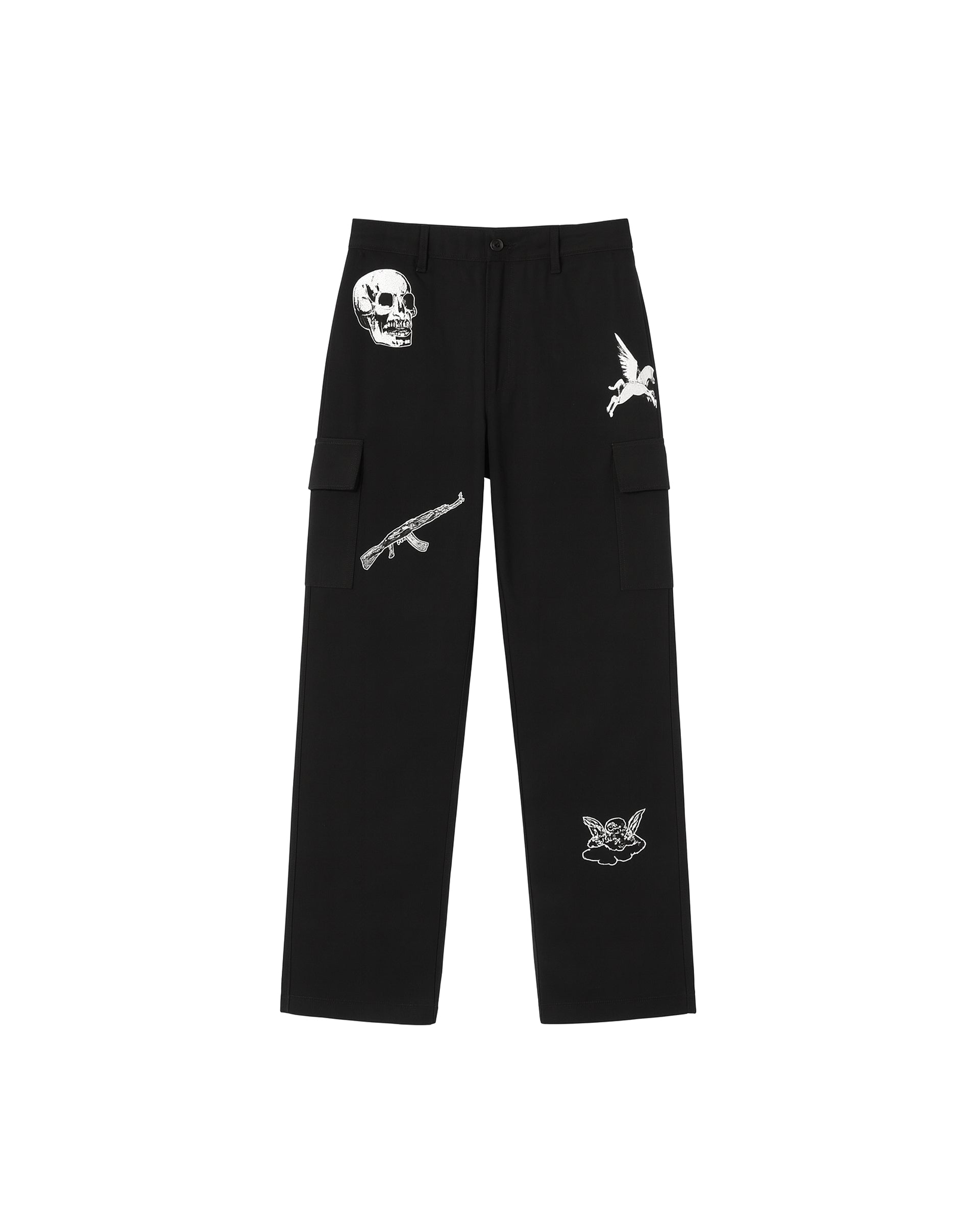 EMBROIDERED CARGO- BLACK Pegasus