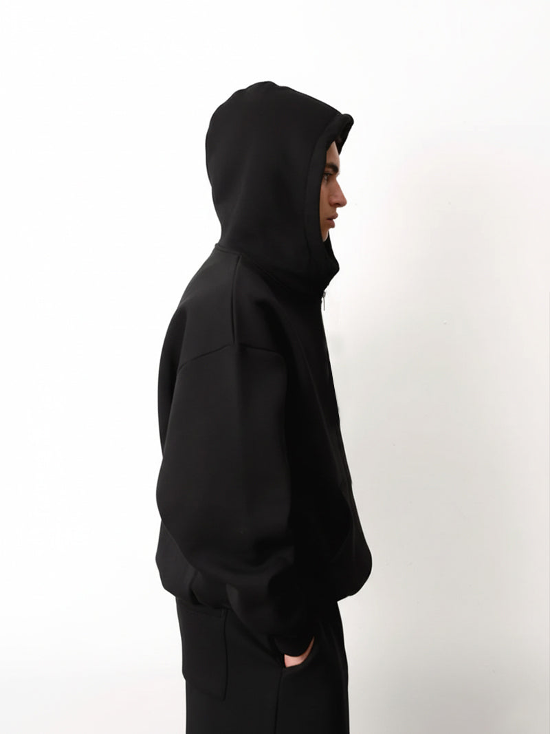 Cozy Cropped Hoodie - BLACK Project Pegasus