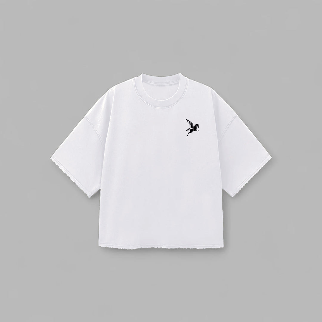 RISE HIGH T-SHIRT- WHITE Pegasus