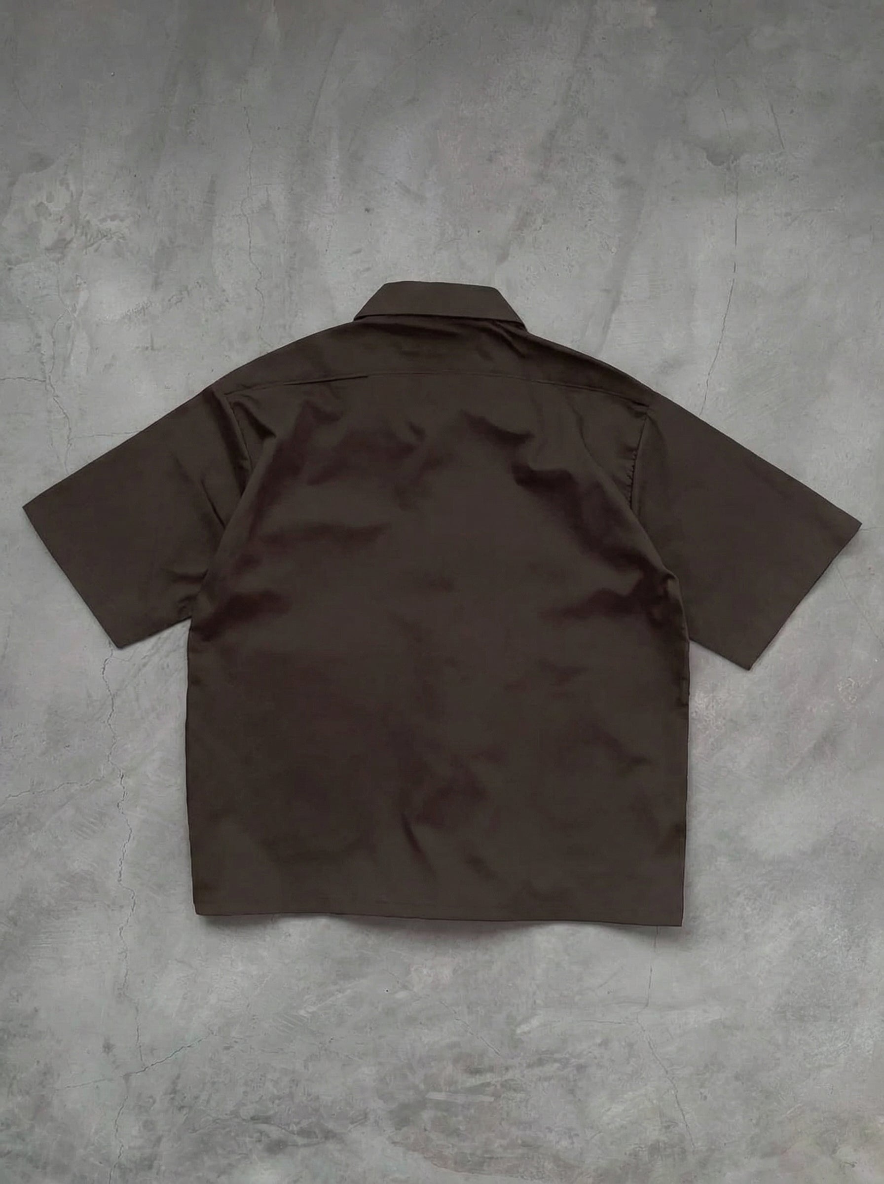 BUCKLE BUTTON DOWN SHIRT - ESPRESSO BROWN Project Pegasus