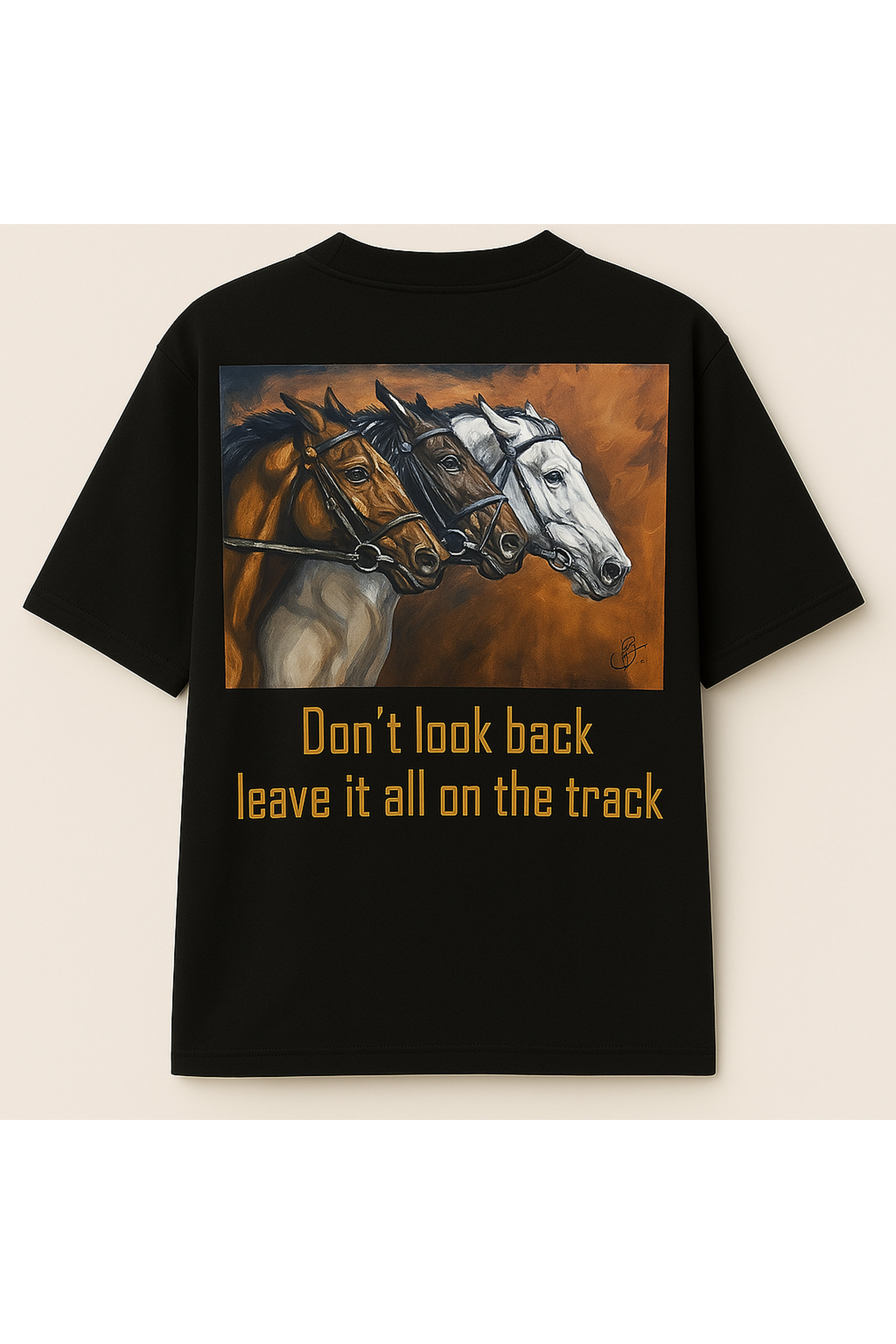 DON'T LOOK BACK T-SHIRT- BLACK