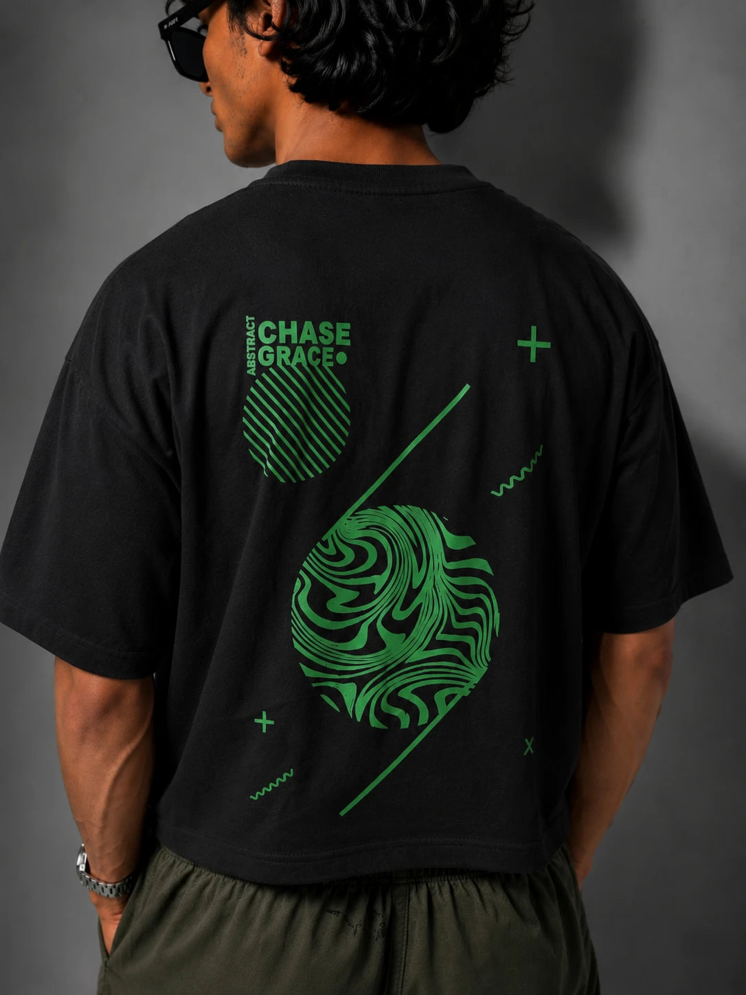 CHASE GRACE T-SHIRT- BLACK/GREEN Project Pegasus