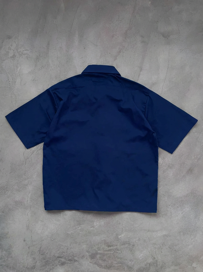 BUCKLE BUTTON DOWN SHIRT - NAVY Project Pegasus