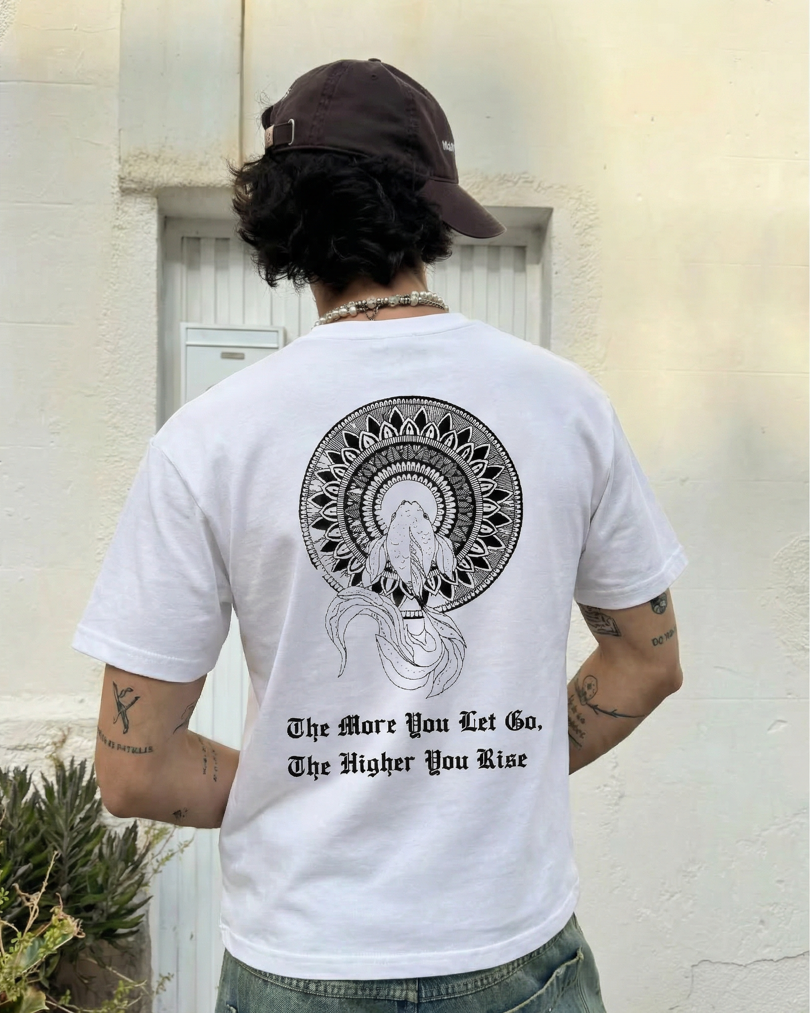 RISE HIGH T-SHIRT- WHITE Project Pegasus