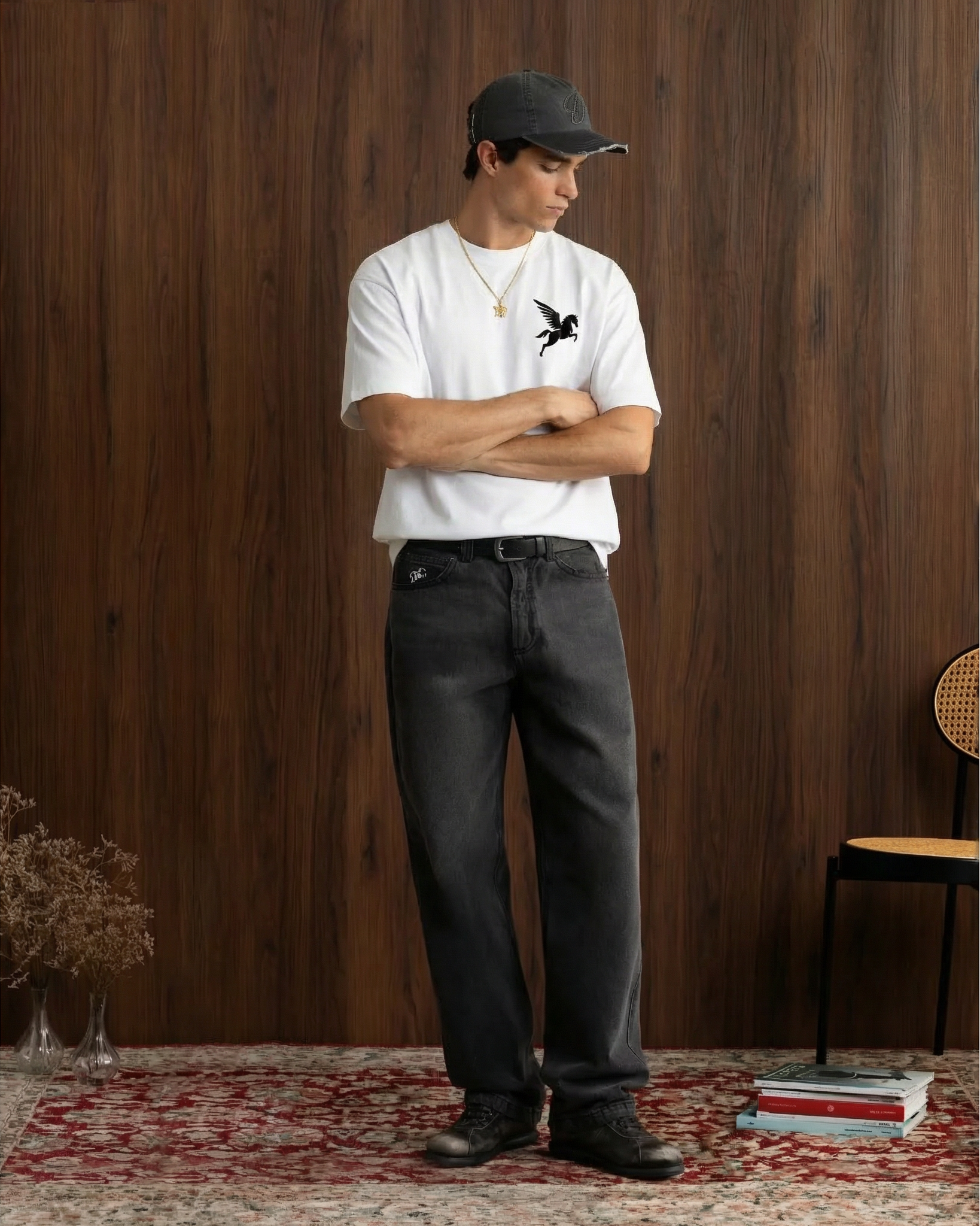 RISE HIGH T-SHIRT- WHITE Project Pegasus