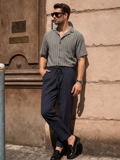 Textured Shirt- Grey/Black Lines Project Pegasus