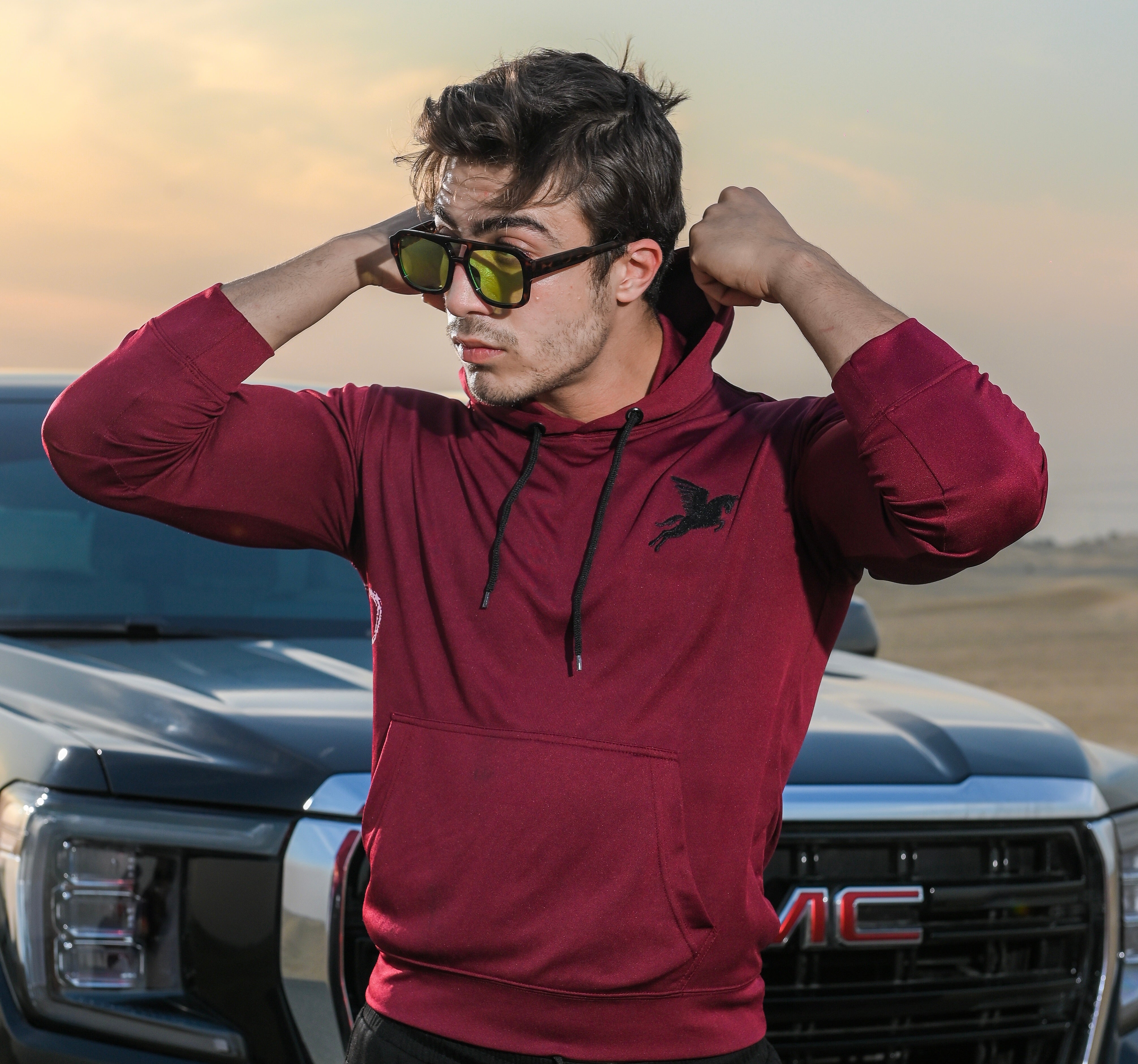 Red Bear Hoodie Pegasus