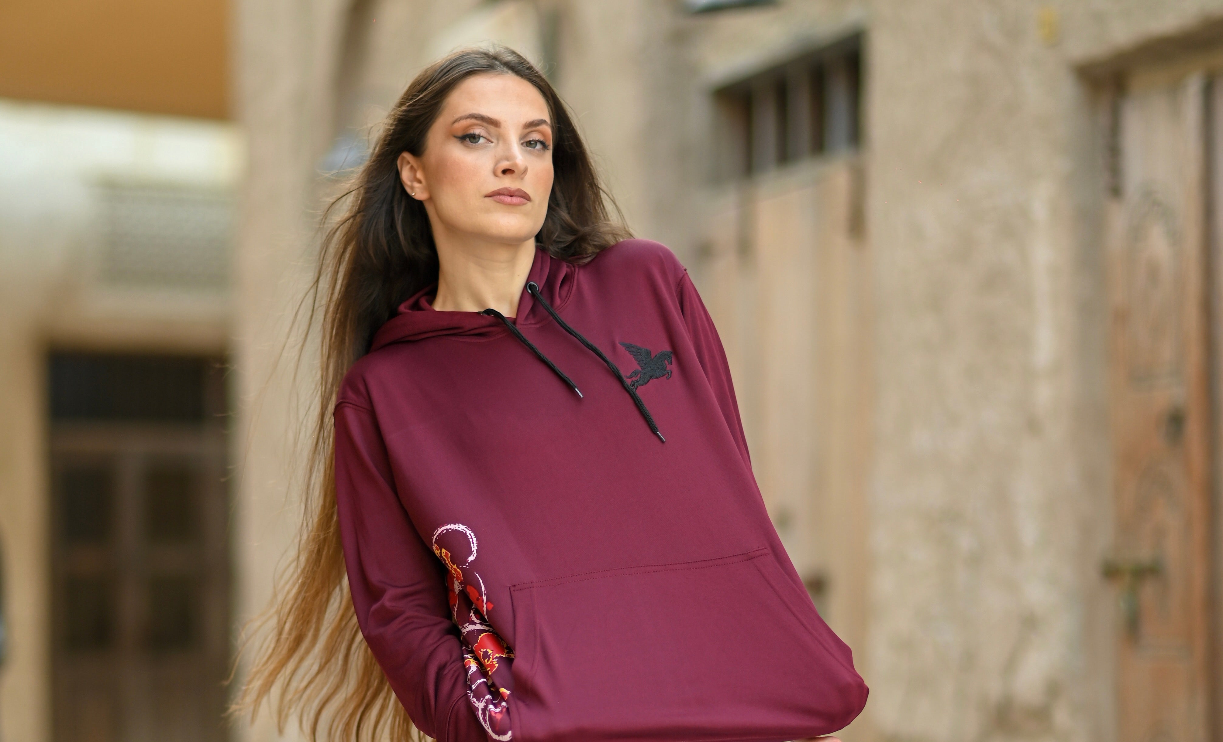 Red Bear Hoodie Pegasus